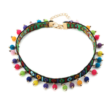 Boho Pom Pom Choker