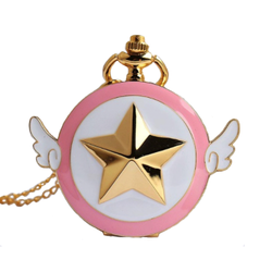 Japanese Cardcaptor Sakura Pocket Watch Necklace