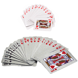 Deluxe Silver Foil Playing Cards Combo