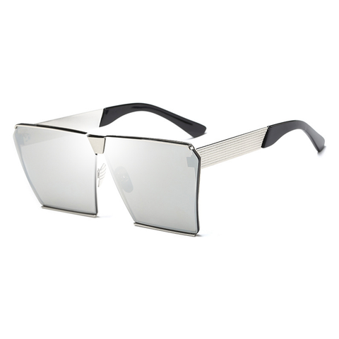 Oversized Square VIP Mirror Sunglasses
