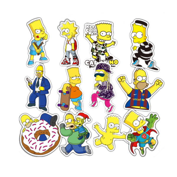 The Simpsons Stickers- 5 Pcs – Milx Designs