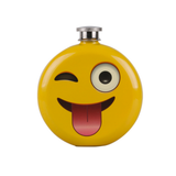 Wink Emoji Flask