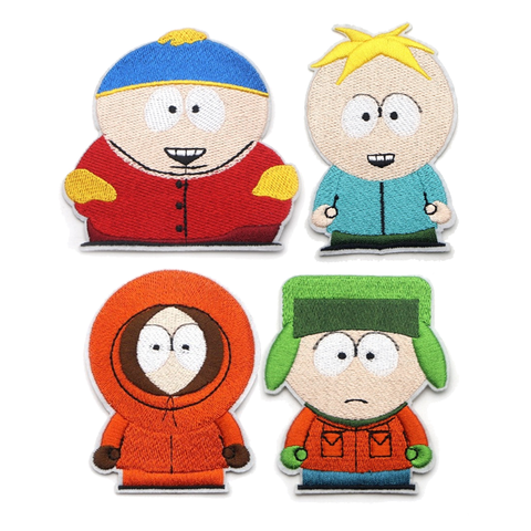 south park iron on embroidery patches