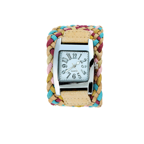 Square Watch with Braided Strap