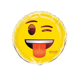 Wink Emoji Mylar Balloon