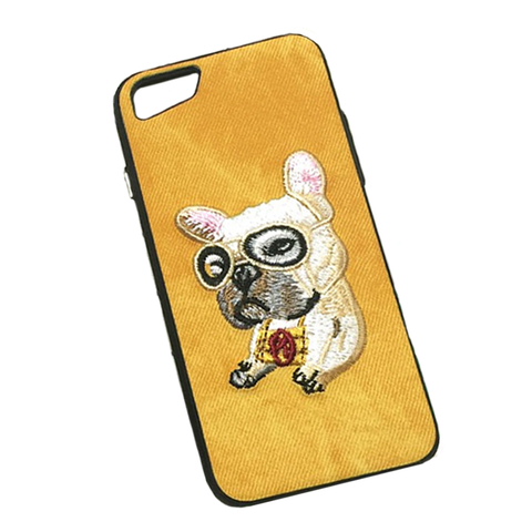 Embroidery Puppy Phone case for iPhone X