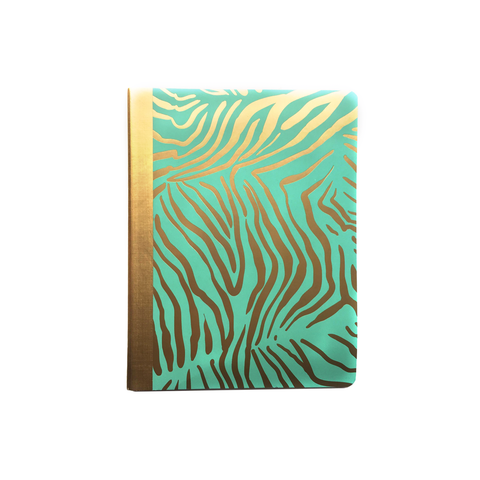 Gold Zebra Stripe Composition Notebook